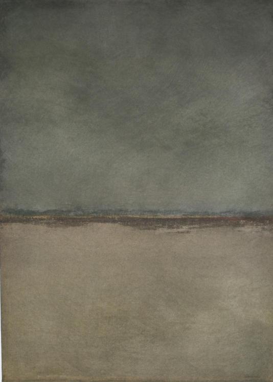 Jean Marie LEDANNOIS - Peinture originale - Gouache - Paysage abstrait