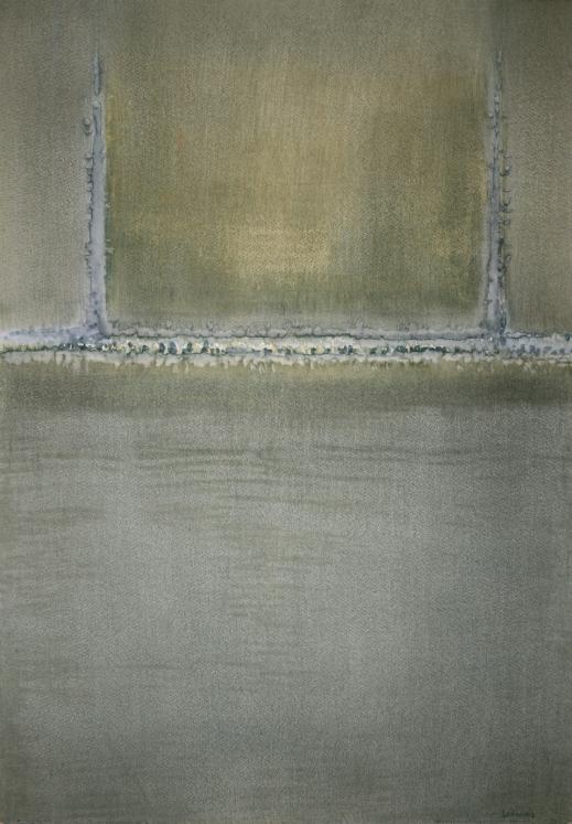 Jean Marie LEDANNOIS - Peinture originale - Gouache - Composition abstraite 183