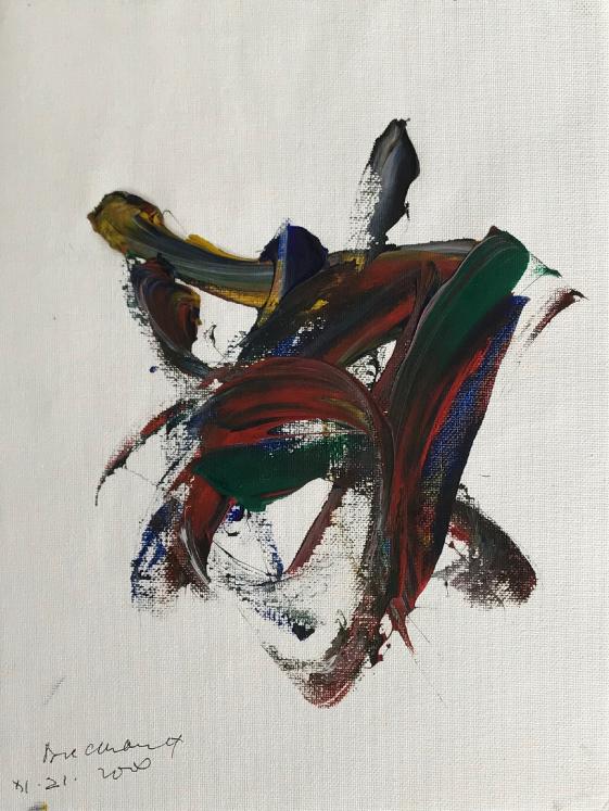 Nguyen Manh Duc DUCMAN - Peinture originale - Acrylique - Composition Abstraite 23