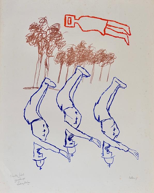 Sidney NOLAN - Estampe originale - Lithographie - Ned Kelly 6