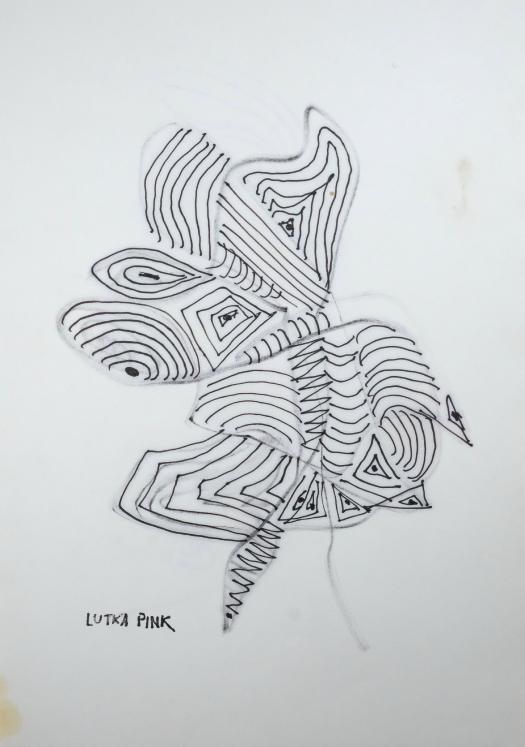 Lutka PINK - Dessin original - Encre - Zig Zag 162