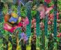 Jean-Claude CHASTAING - Art divers original - Collage - Fleurs au Bord de l'Eau