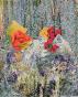 Jean-Claude CHASTAING - Art divers original - Collage, peinture et grattage - Bouquet