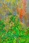 Jean Claude Chastaing - Peinture originale à huile sur photo - Balade en forêt 87