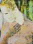 Jean Claude Chastaing - Peinture originale - Grattage sur image - Portrait intérieur 127