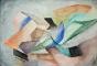 Raymond TRAMEAU - Peinture originale - Aquarelle - Composition abstraite 14