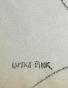 Lutka PINK - Dessin original - Encre - Portrait Trait continu 6