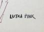 Lutka PINK - Dessin original - Feutre - Café