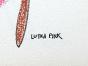 Lutka PINK - Original drawing - Felt - Japan 37