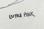 Lutka PINK - Dessin original - Feutre - La Plage